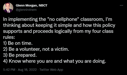 How to Deal With the No Cell Phone in the Classroom Policy